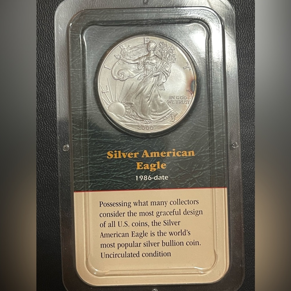 2000 Silver American Eagle Dollar Coin by Littleton Coin Co Uncirculated